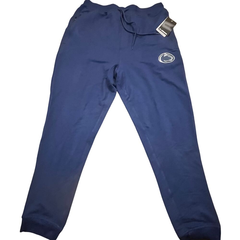 NEW Colosseum Penn State Nittany Lions Joggers Mens L Blue Athletic Sweatpants